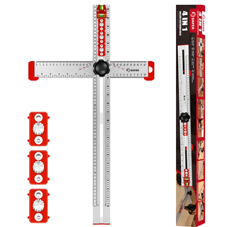 SAKER® 4 in 1 Drilling Positioning Ruler