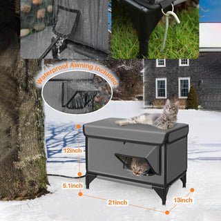 Saker Premium Heated Cat House