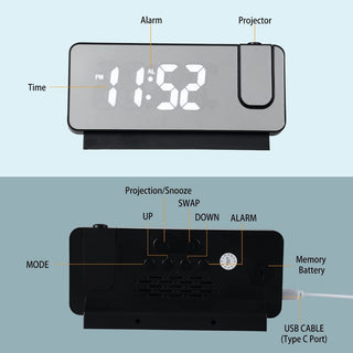 SAKER Smart Digital Projection Clock