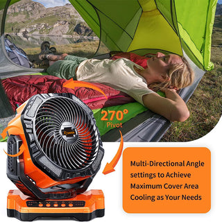 Outdoor Portable Cooling Fan - SAKER® Rechargeable Camping Fan