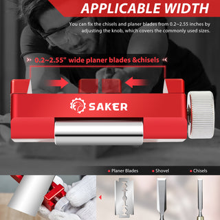 Precision Sharpening for Woodworking Tools - SAKER® Honing Guide Tool (Upgraded Version)