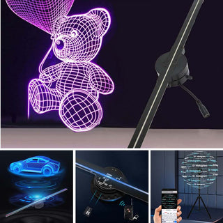 Saker 3D Hologram LED Fan Projector