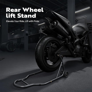 Saker Motorcycle Wheel Stand with U + L Fork Swingarm Spool