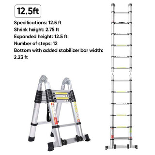 Saker Portable Collapsible Extension Ladder