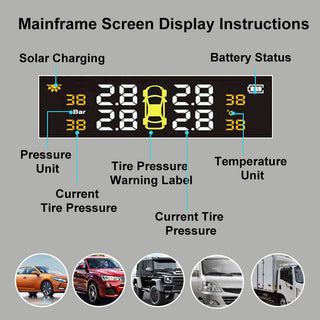 Solar Wireless Monitoring System for Tire Pressure